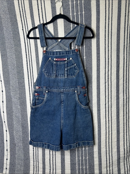 No excuses Denim - Vintage 90s No Excuses Denim Overall Shorts